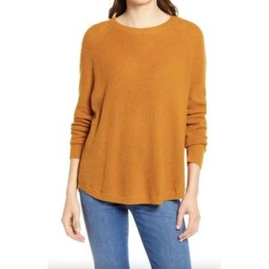 Madewell JANE WAFFLE STITCH SWEATER IN BRONZE L